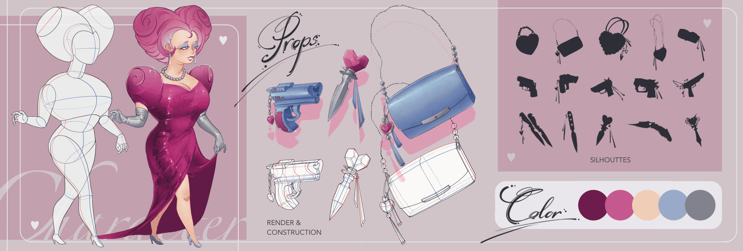 Heart Lady - Ref Sheet